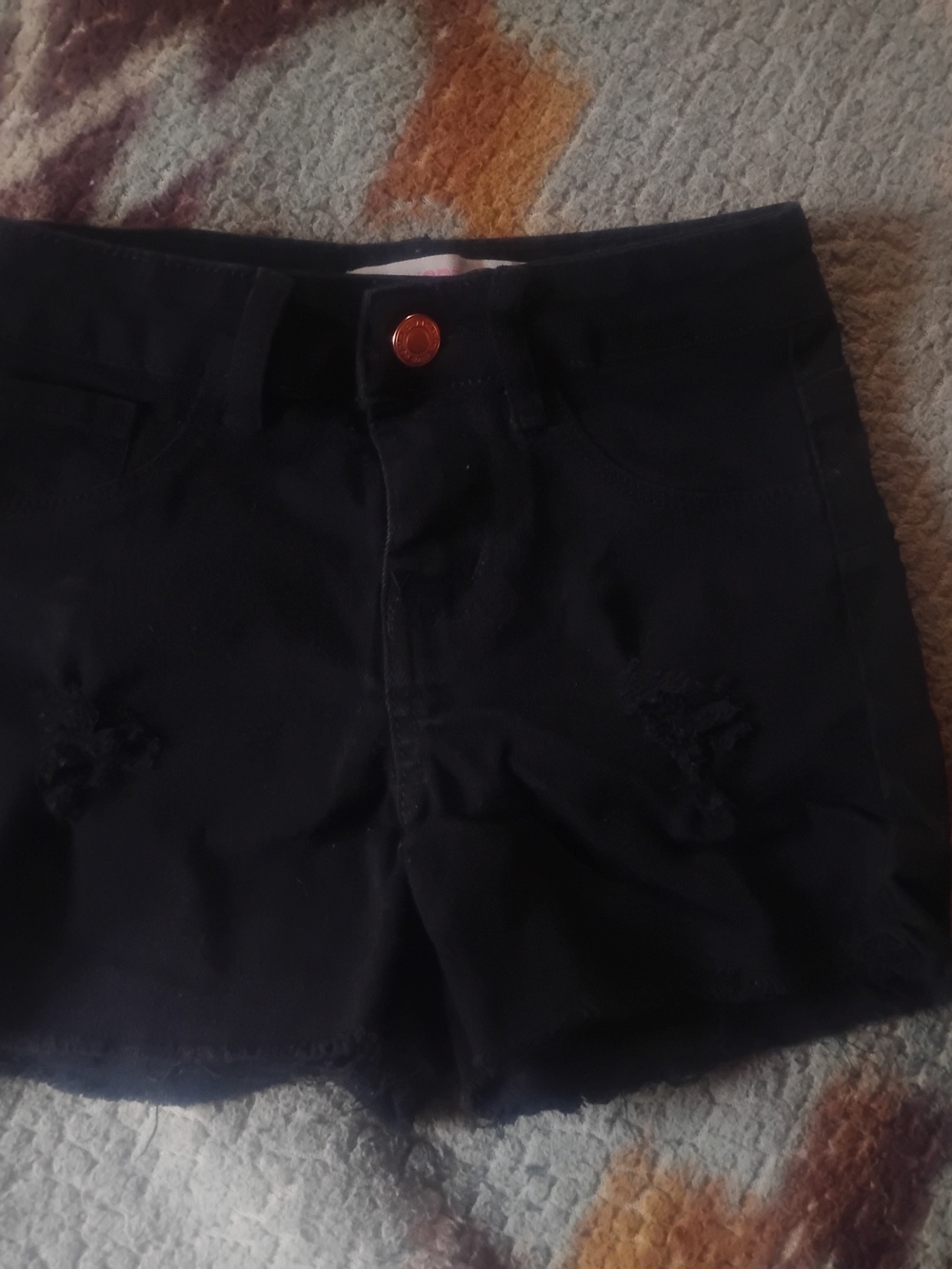 Kids Distressed Denim Shorts